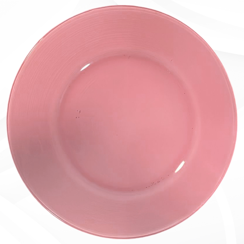 RENTA PLATO BASE ROSA DE CRISTAL