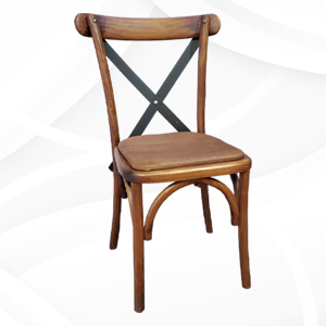 Sillas Bistro Cruceta de Madera en Renta y alquiler