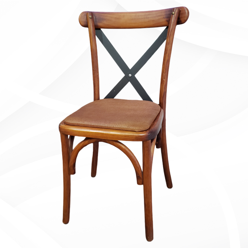 RENTA SILLAS BISTRO CRUCETA DE MADERA