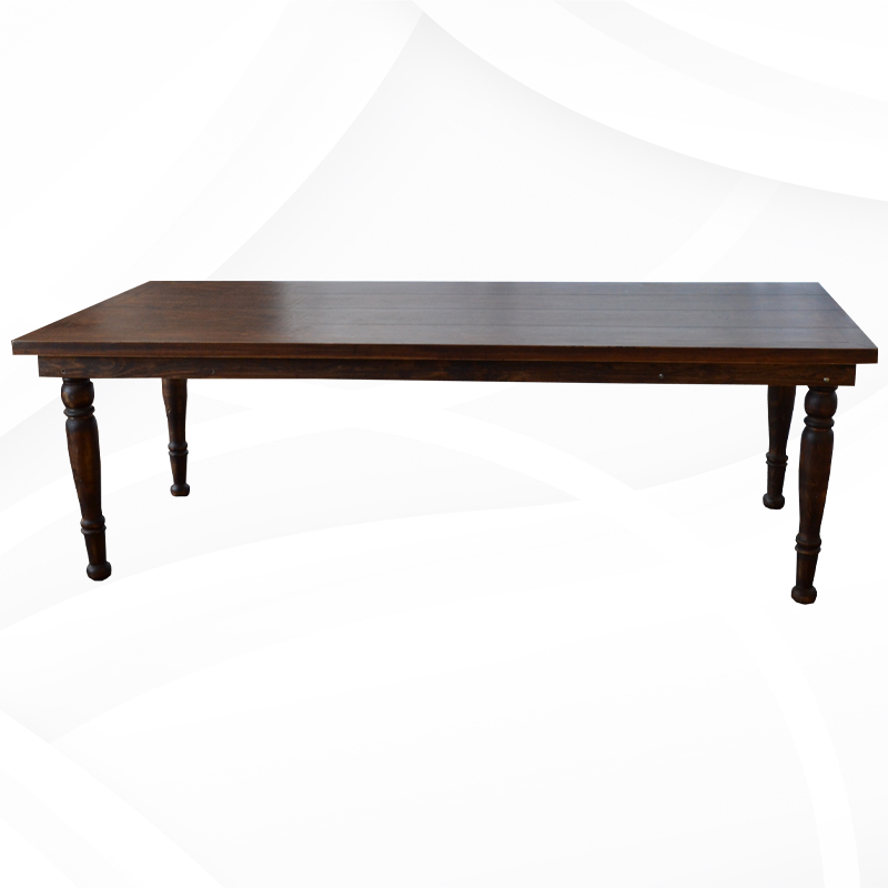 RENTA MESA RECTANGULAR PATAS REDONDAS