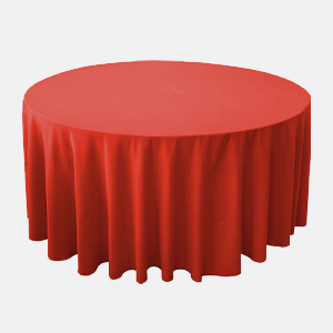 Mantel liso rojo