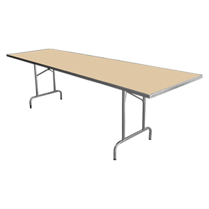 Mesas Rectangular de MDF Plegables fondo blanco