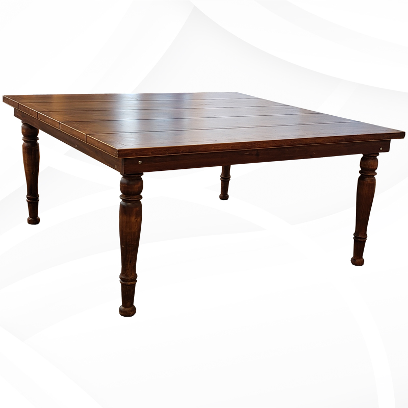 RENTA MESA CUADRADA PATAS REDONDAS