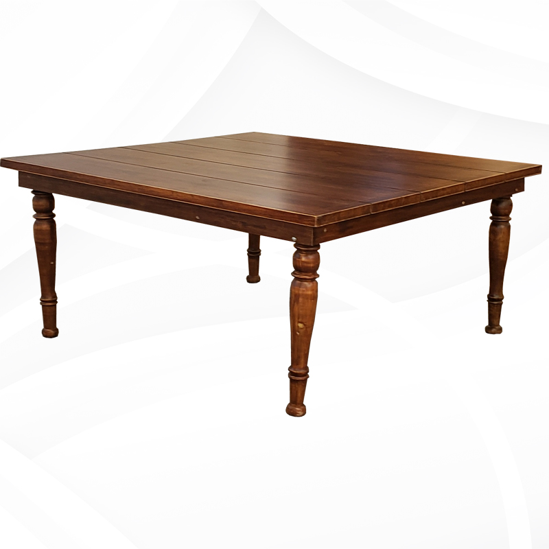 RENTA MESA CUADRADA PATAS REDONDAS