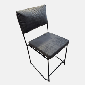 Silla Pretty Metálica Cojin Gris