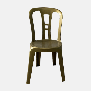 Silla Venecia Plástica Dorada